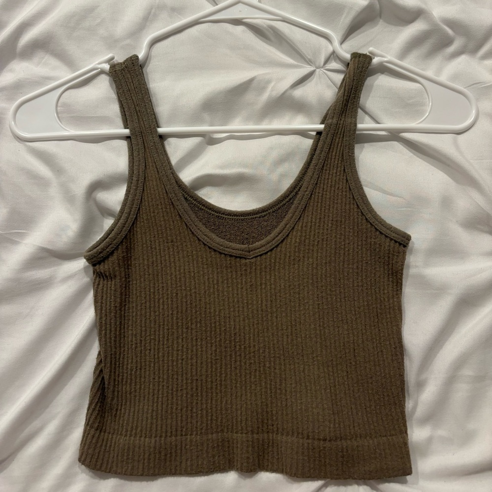Urban Outfitters Out From Under olive green tank top